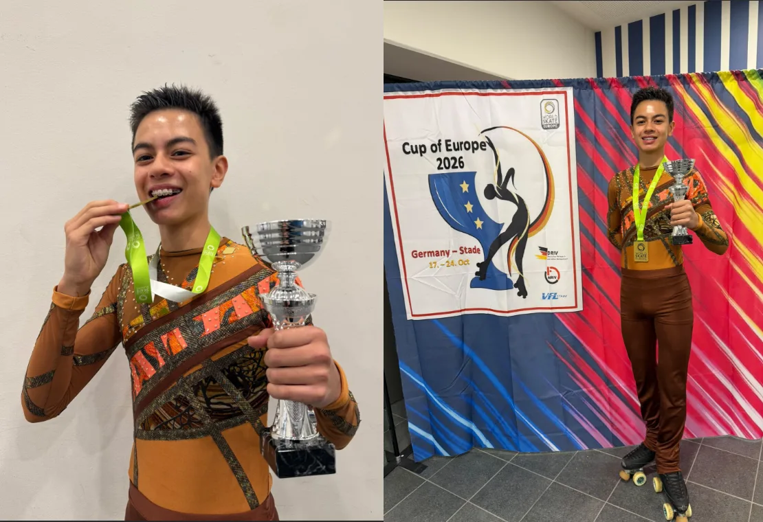 Pattinaggio, Trieste sul gradino più alto d’Europa: Gioacchino Bembi conquista l’oro!!!!