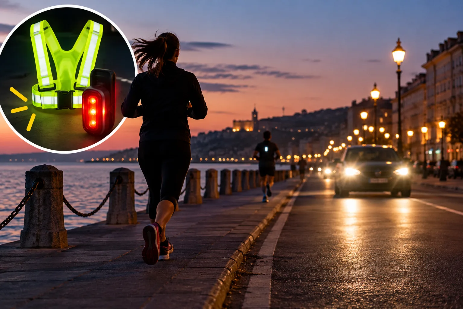 Trieste, runner sulle Rive alle 6 del mattino: «Una lucina o una pettorina, rendiamoci visibili»