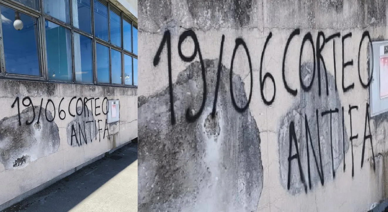 Vandalizzato il muro del mercato ortofrutticolo in vista del corteo del 19 giugno