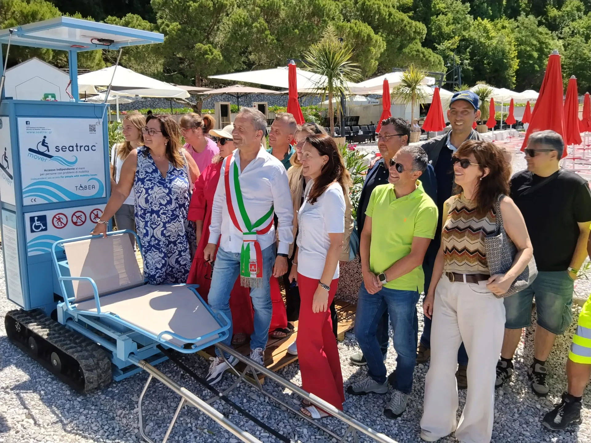 Difficoltà motorie: a Sistiana accesso in mare con Seatrac