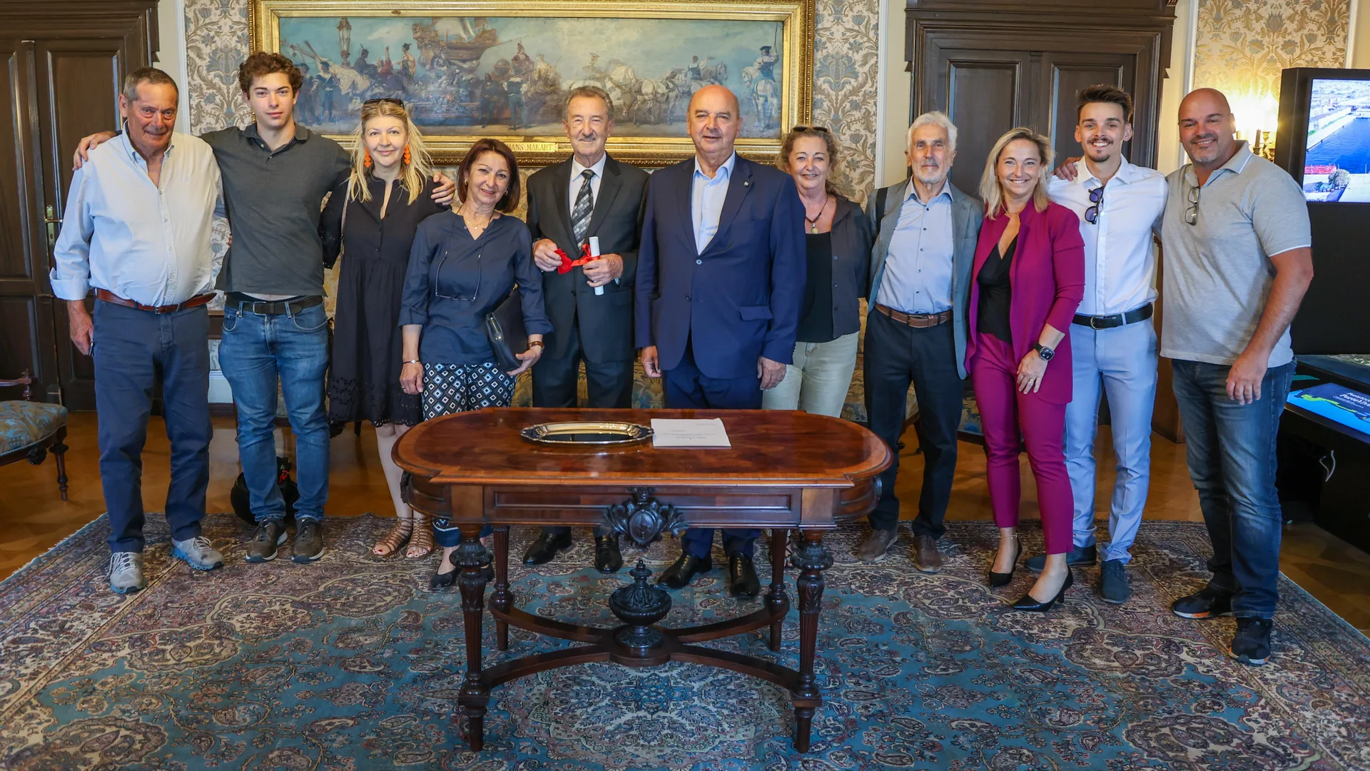 Trieste, riconoscimento del sindaco Dipiazza a Fabio Dominicini per una vita dedicata alla città