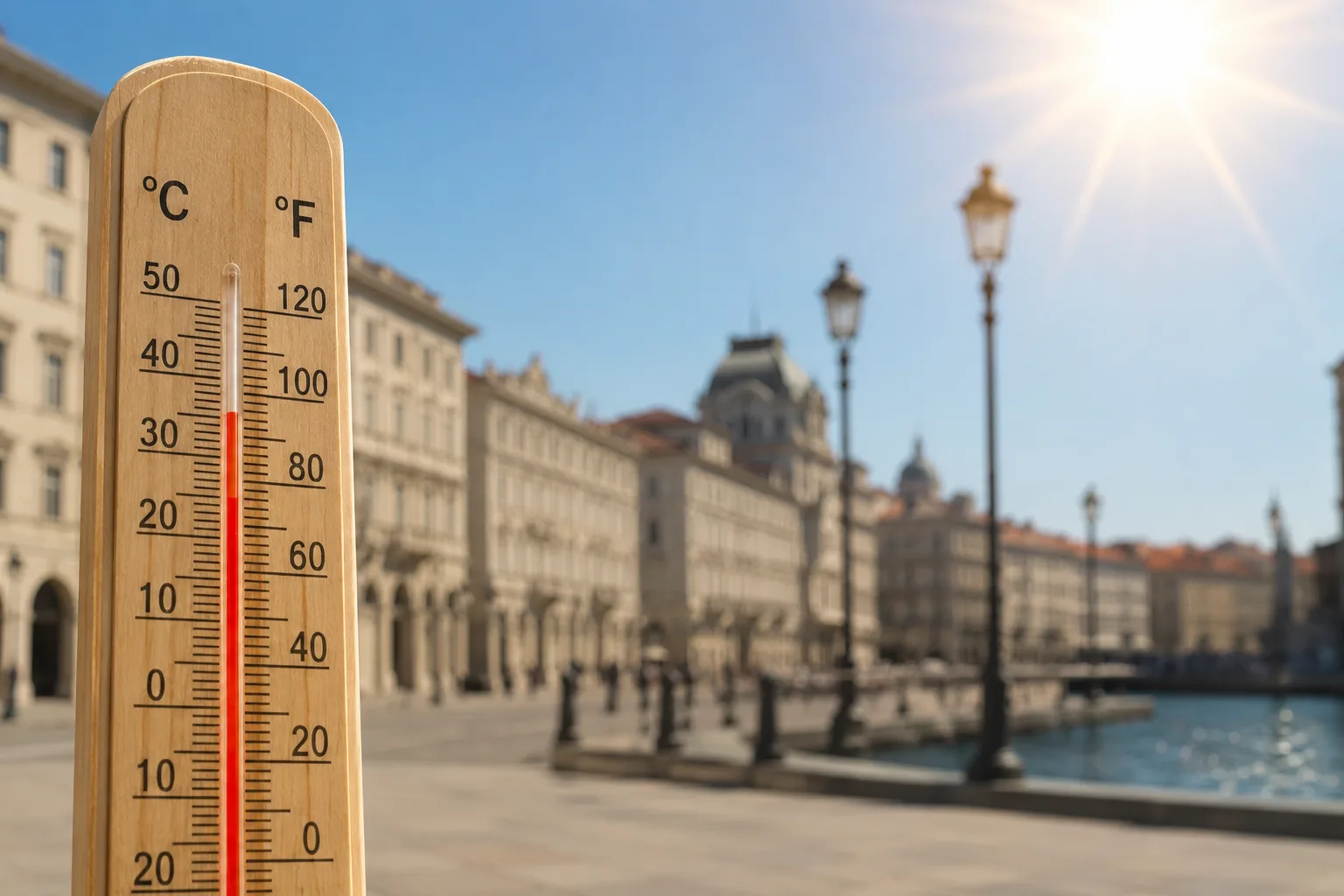 Caldo, da domani Trieste entra in allerta rossa: il Ministero della Salute porta il livello al massimo