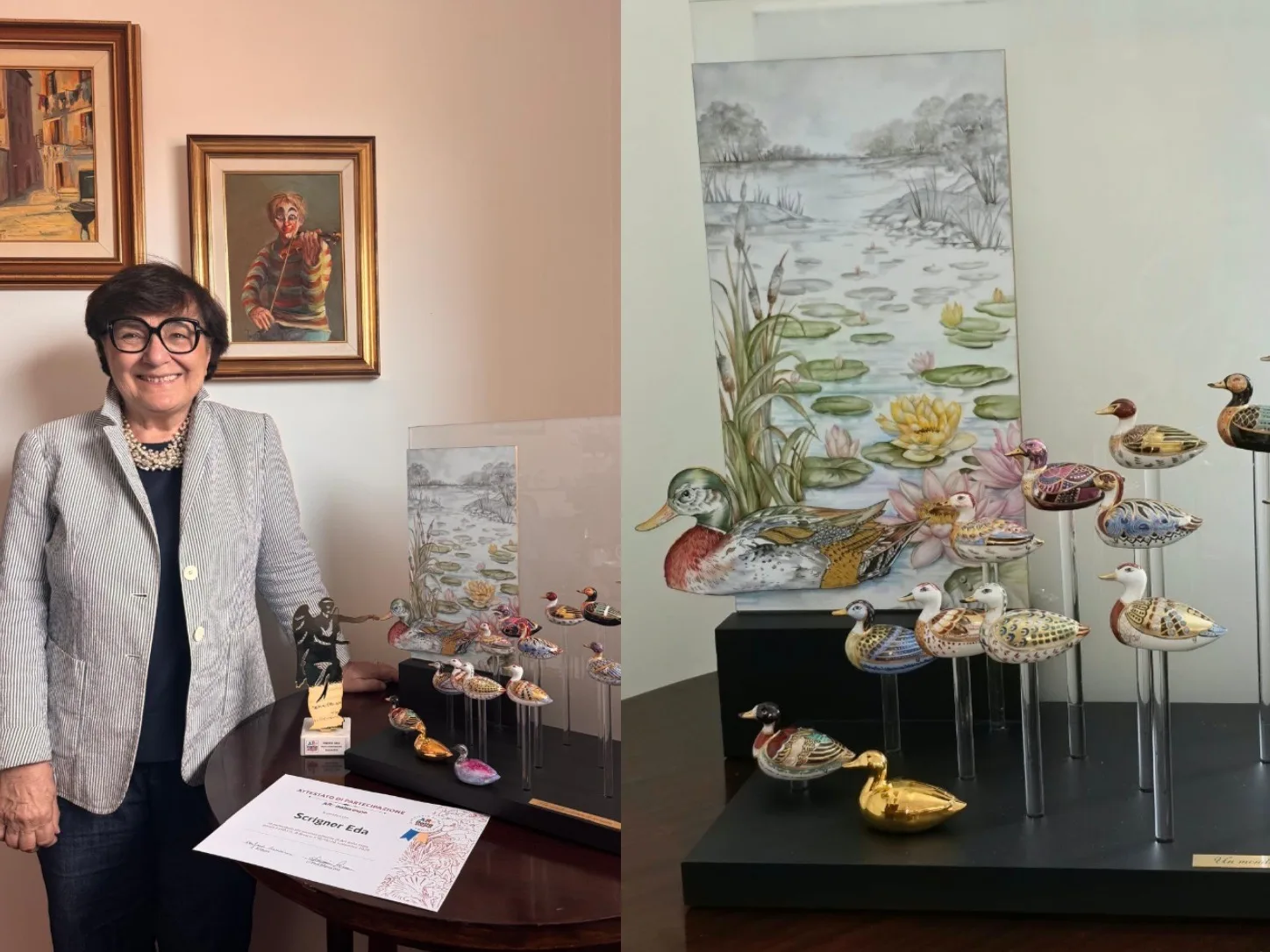Premio Oro internazionale per la triestina Eda Scrigner a Artitalia Expo 2026