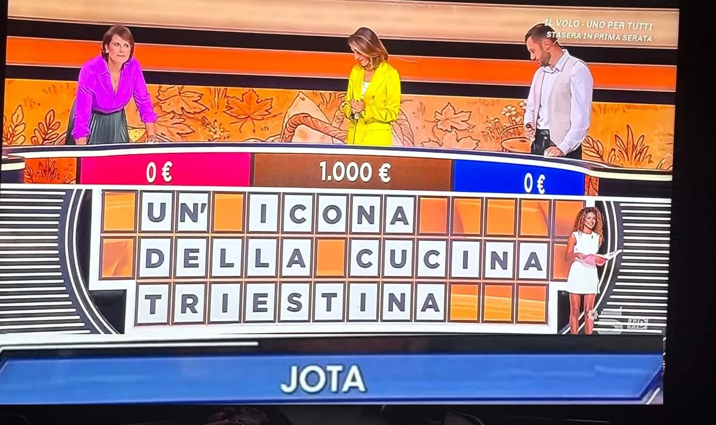 La jota porta Trieste in prima serata: sorpresa a “La Ruota della Fortuna” su Canale 5