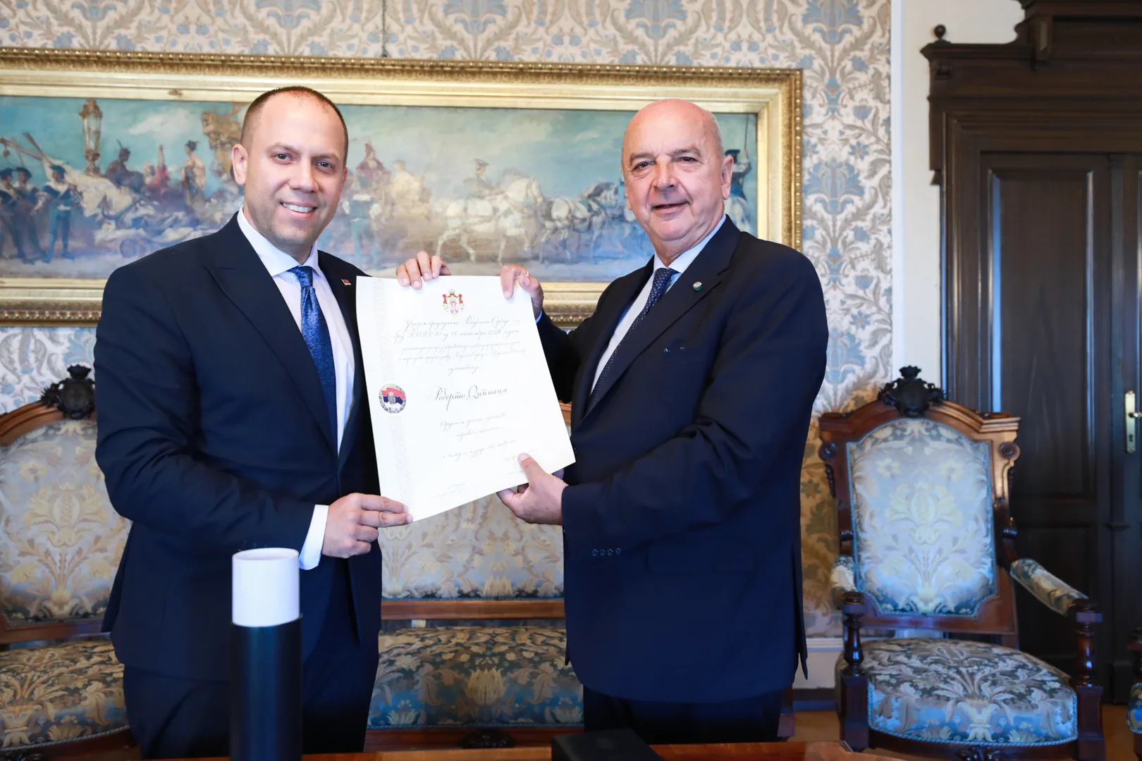 Trieste, prestigiosa onorificenza serba al sindaco Dipiazza: conferito l’Ordine della Bandiera Serba