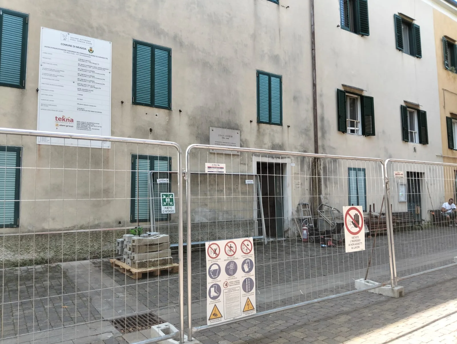 Muggia, riprendono i lavori alla Casa delle Associazioni: investimento da oltre 400mila euro