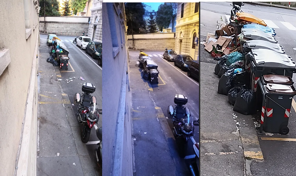 Trieste, rifiuti fuori controllo tra via Ghiberti e via Udine: "Costretti a tenere le finestre chiuse"