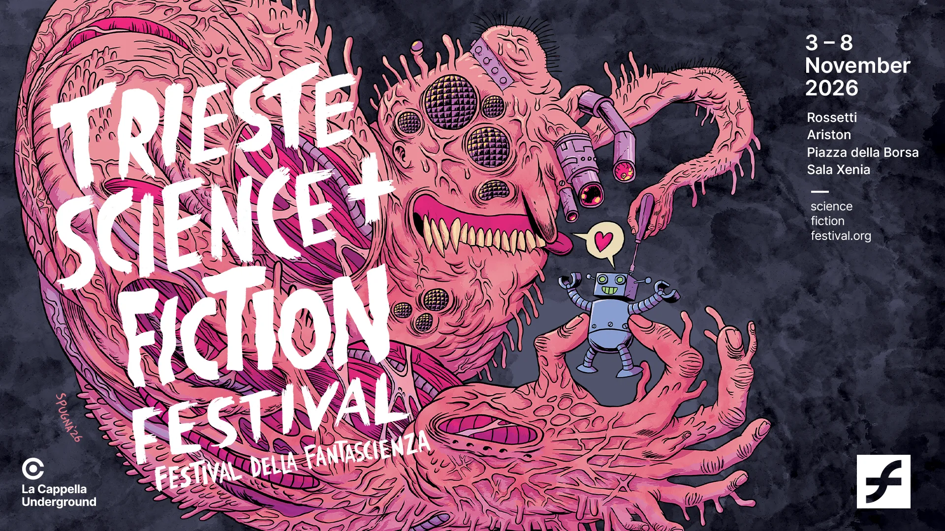 Trieste Science+Fiction Festival svela il poster della 26ª edizione firmato da Spugna
