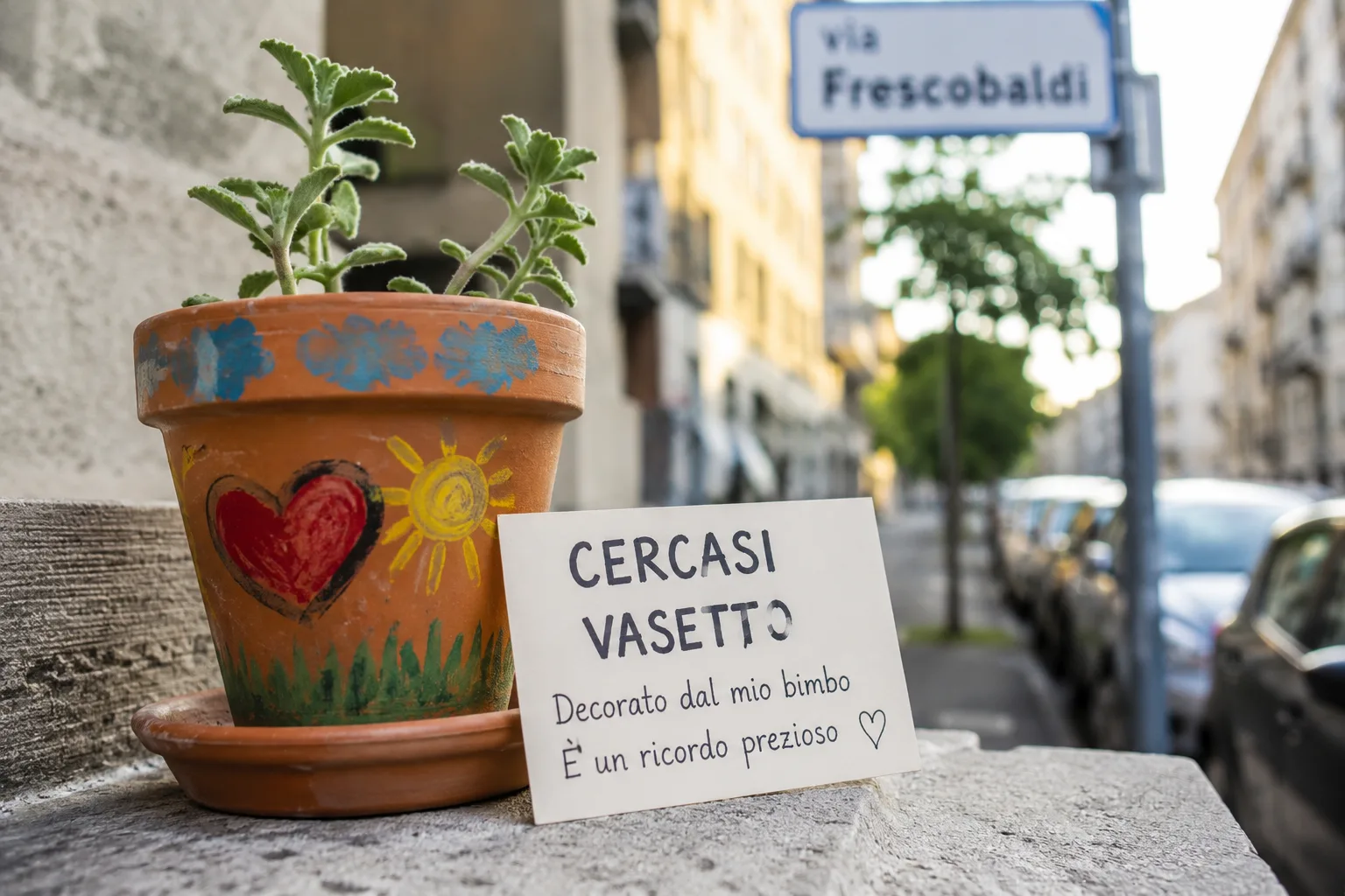 Trieste, appello da via Frescobaldi: “Cerco il vasetto decorato dal mio bimbo, è un ricordo prezioso”