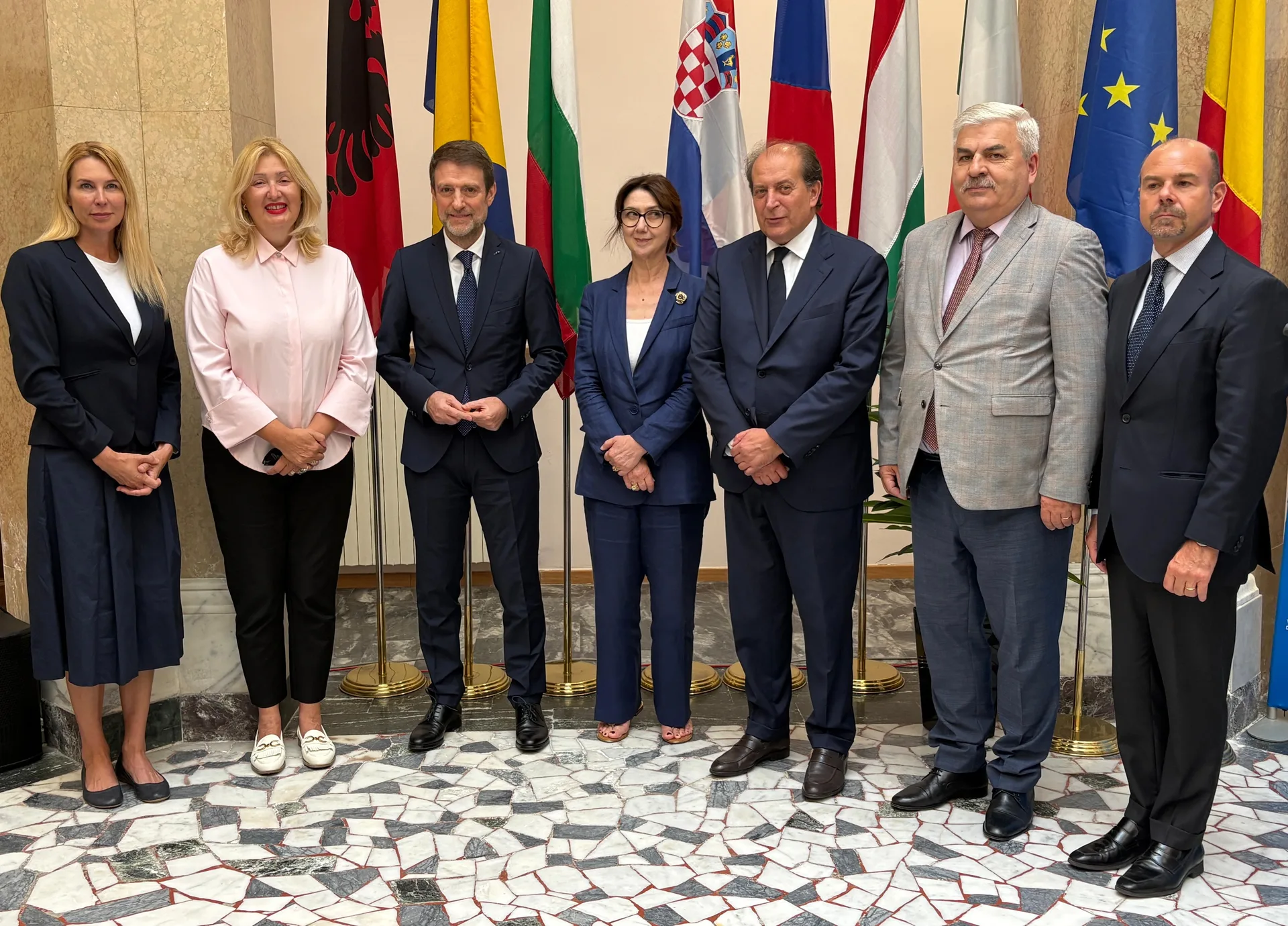Il Ministro degli Esteri albanese Ferit Hoxha in visita al Segretariato Esecutivo dell’InCE a Trieste