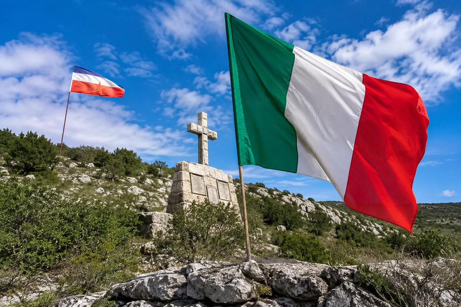 “Un Tricolore per ogni bandiera rossa”: l'Unione degli Istriani annuncia l'iniziativa sul Carso