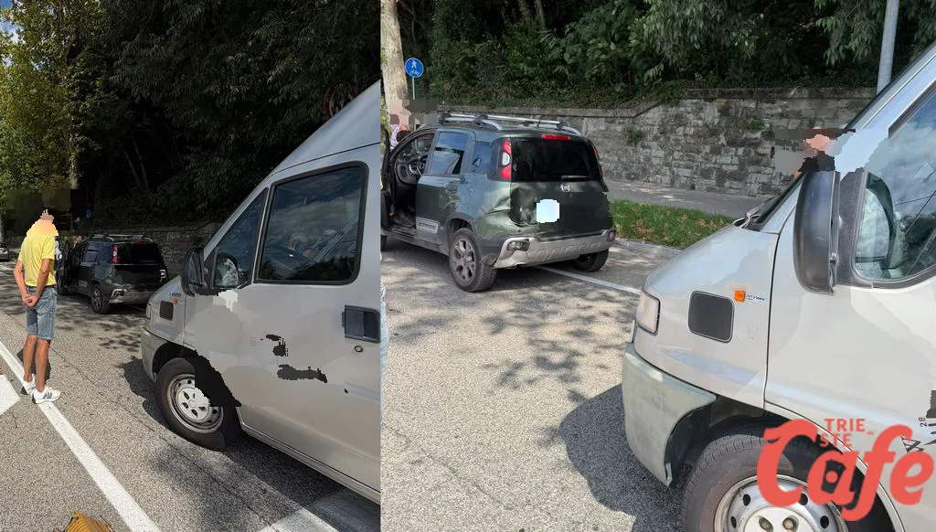 Trieste, maxi tamponamento in viale Miramare: camper e due auto coinvolti, traffico in tilt verso Barcola