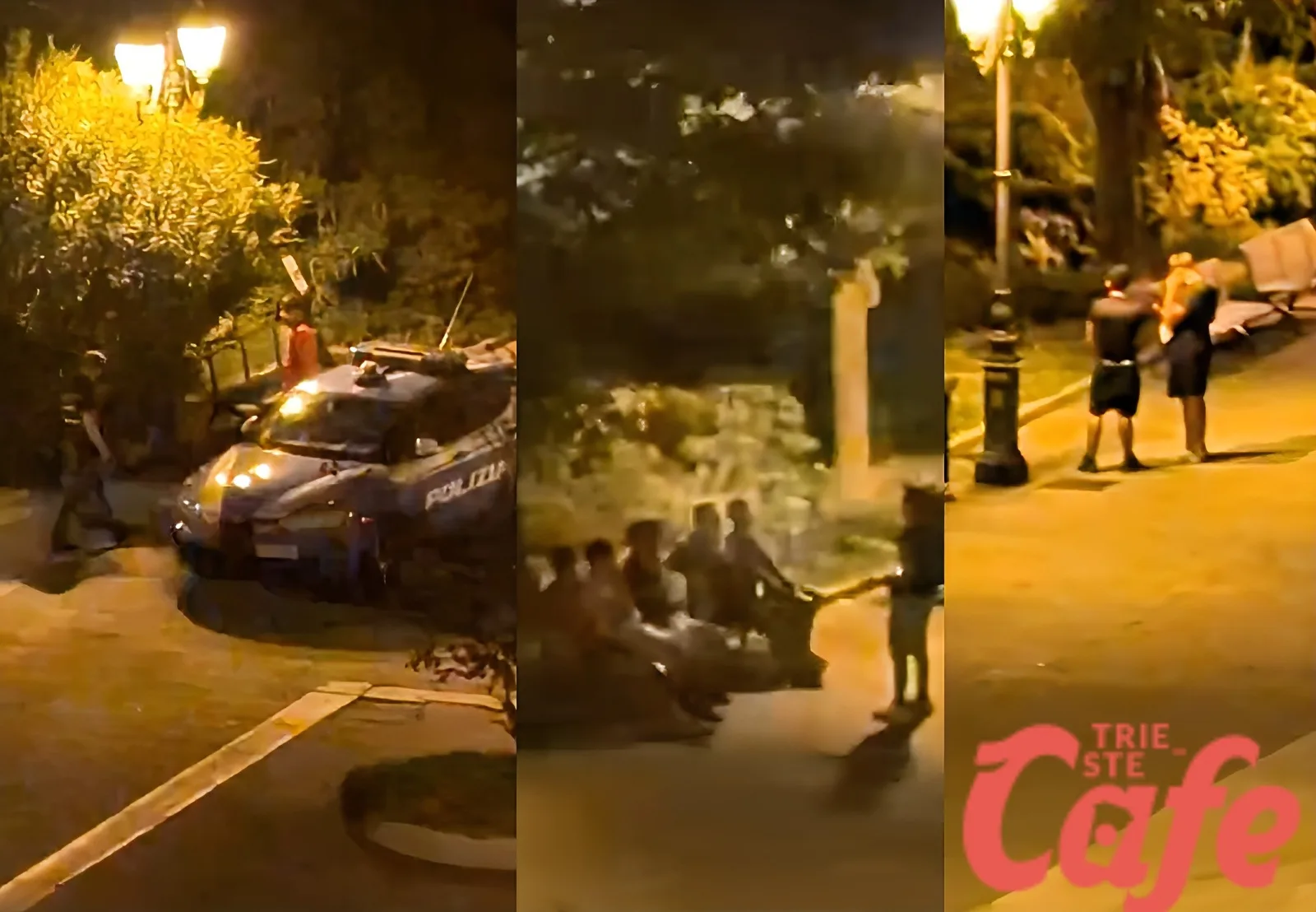 Trieste, maranza scatenati nella notte a San Giacomo: urla, schiamazzi e bidoni presi a calci (VIDEO)
