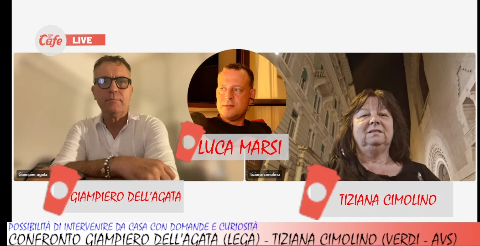Migranti, scontro Cimolino-Dell’Agata: «Convivere», «Chi solidale se li prenda nel proprio giardino» (VIDEO)