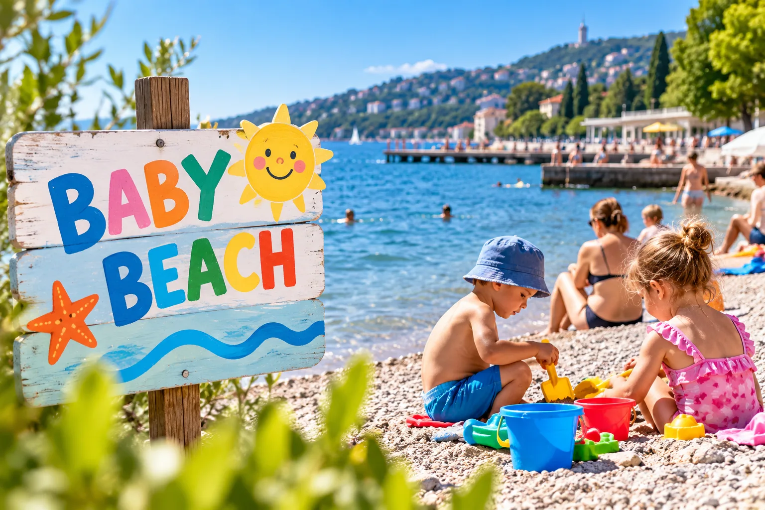 Trieste, sì alla Baby Beach a Barcola: primo via libera, possibile area tra molo Fertilia e Bau Beach