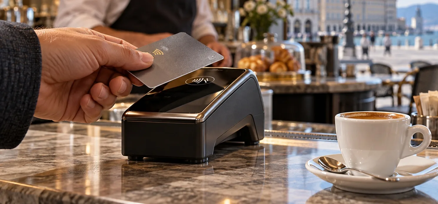 Trieste, paga il caffè con 50 euro: «Mi vergogno a chiedere il POS per pochi euro»