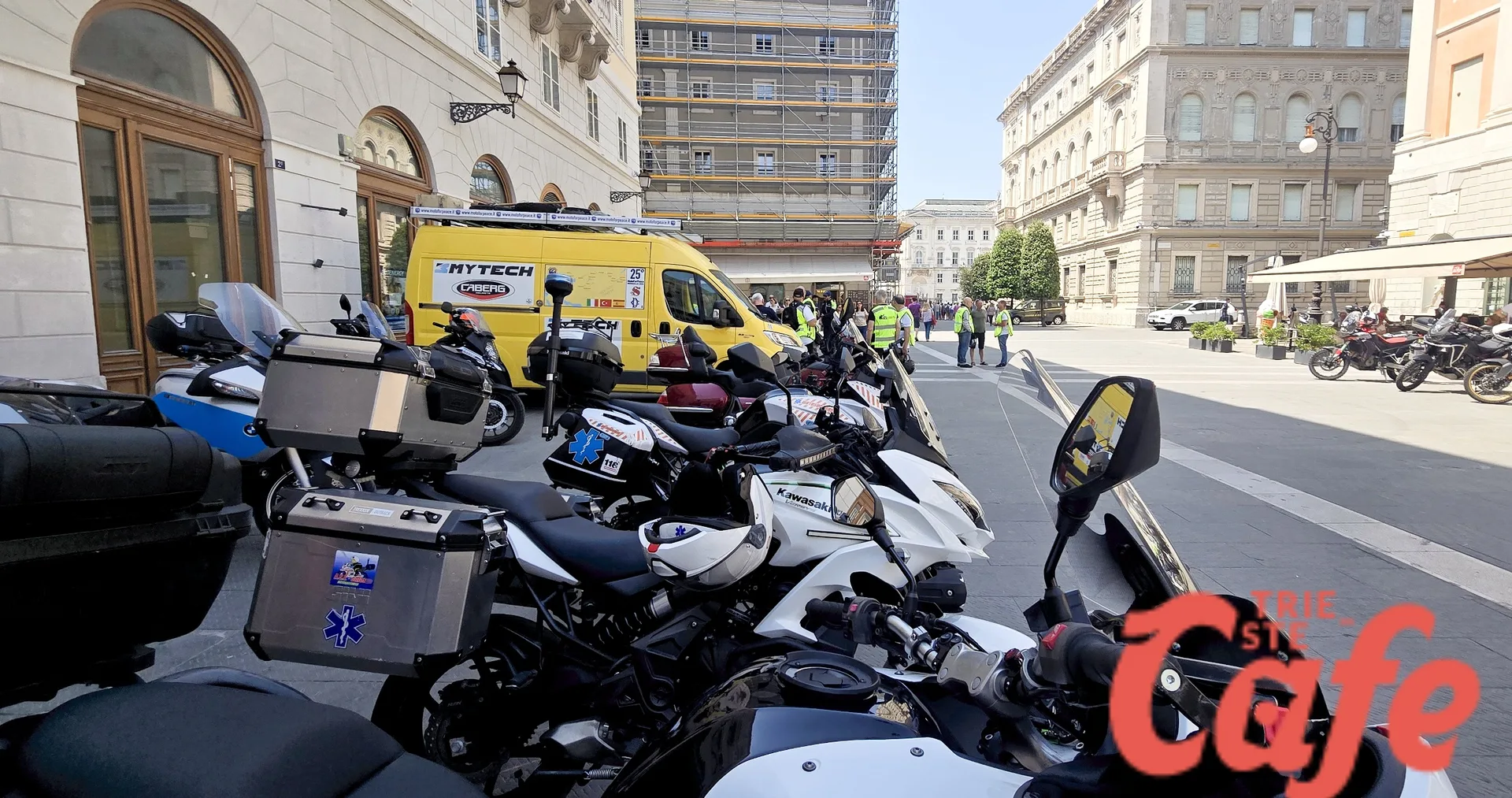 Trieste, tappa solidale verso la Mongolia: accolta in città la carovana MotoForPeace 2026