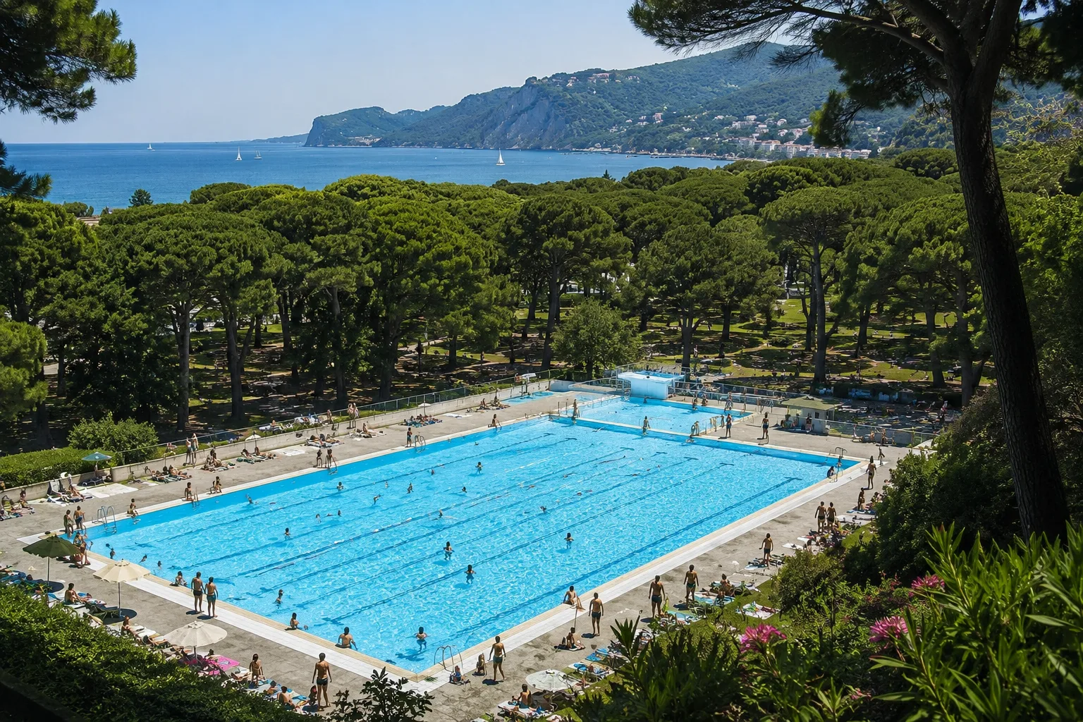 Trieste, una piscina pubblica nella pineta di Barcola: l'idea di un gruppo di cittadini accende il dibattito