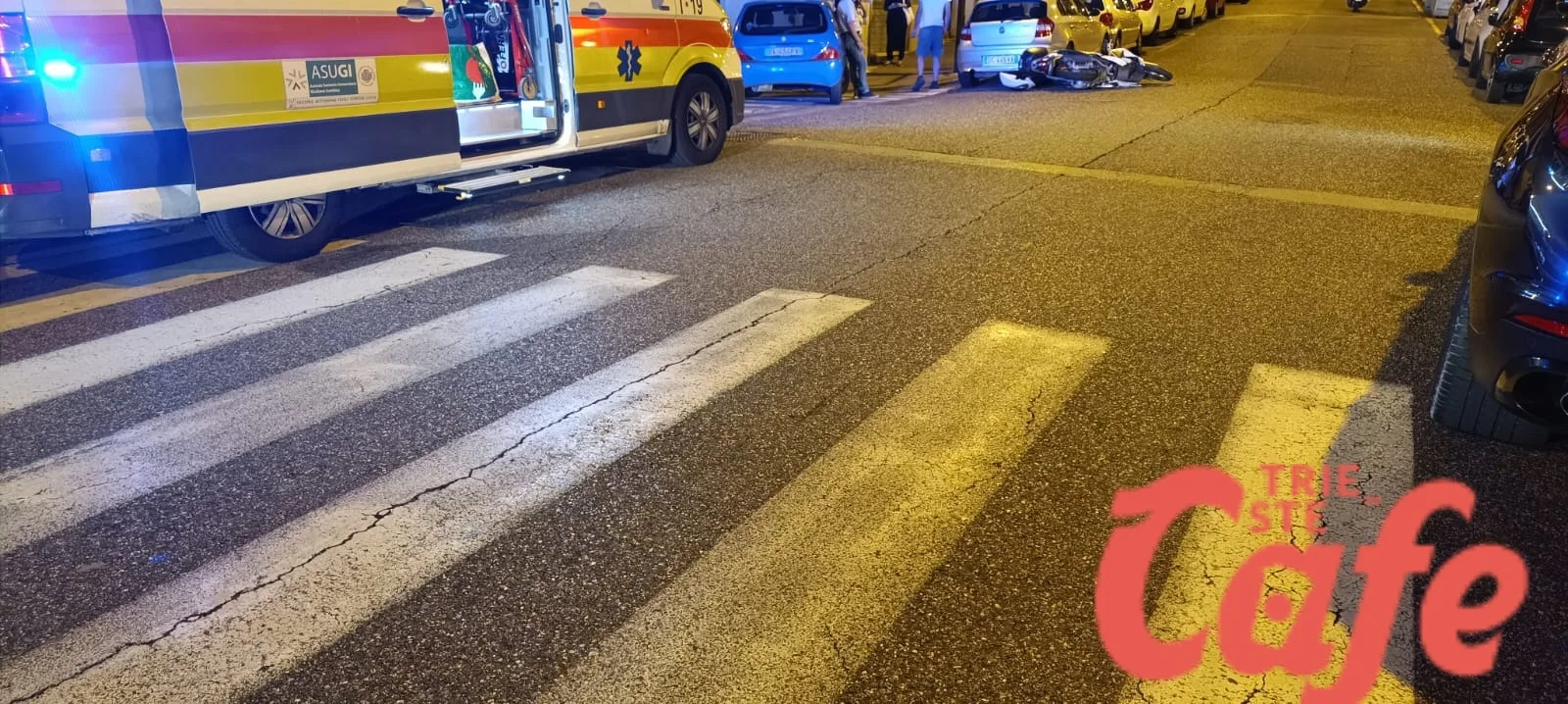 Trieste, incidente in via Settefontane: scooterista ferito dopo uno scontro con un'auto