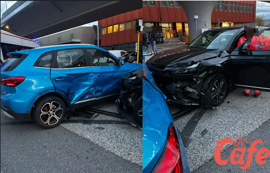 Trieste, scontro tra due auto al Punto Franco Nuovo: conducenti a Cattinara per accertamenti