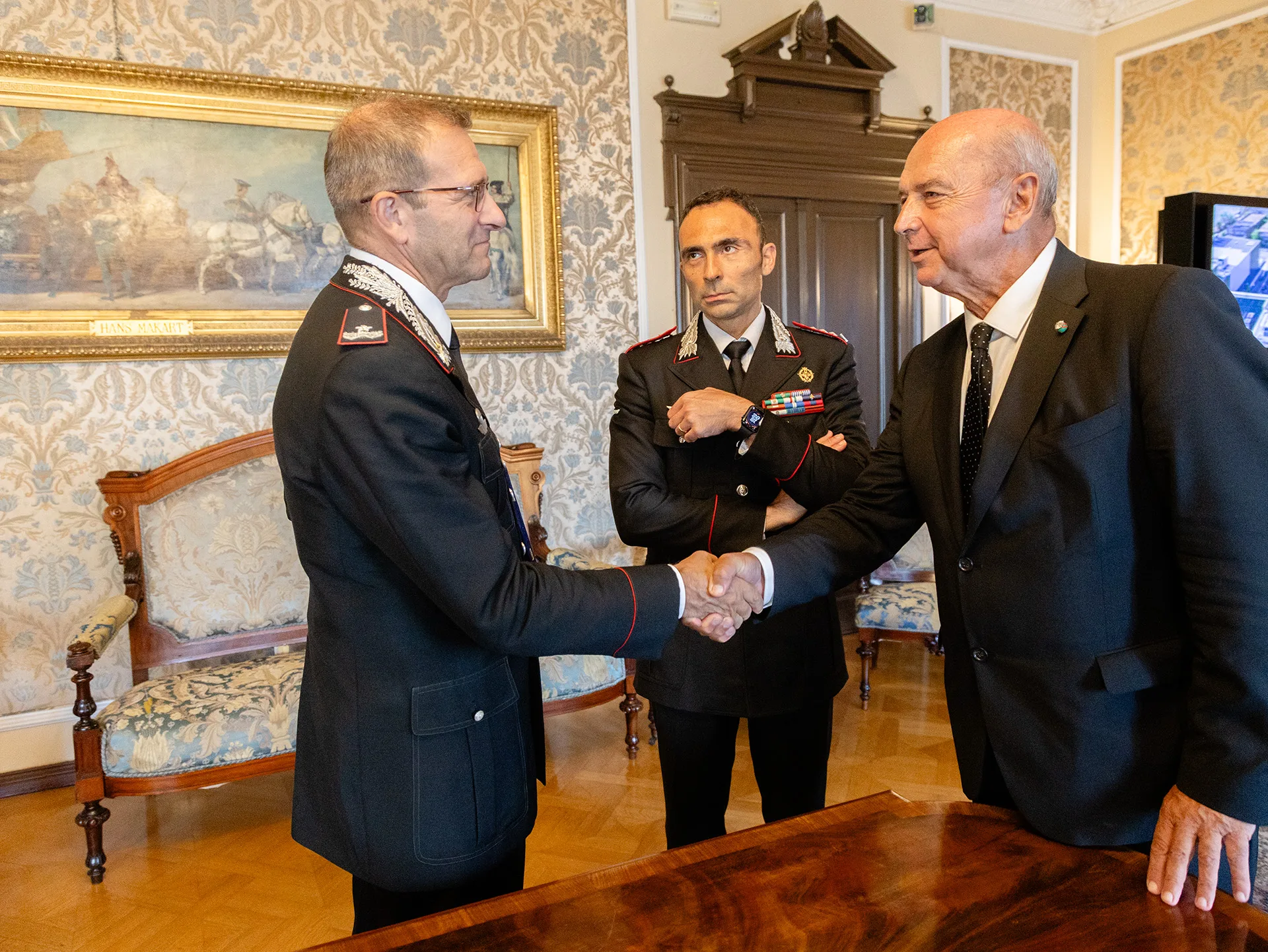 Trieste, Dipiazza riceve il nuovo comandante regionale dei Carabinieri Gerardo Petitto
