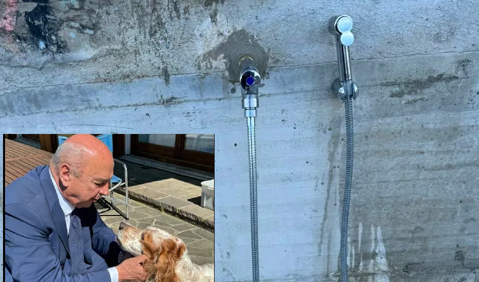 Trieste, nuova attenzione agli animali: al Bau Beach una doccia per il risciacquo dei cani